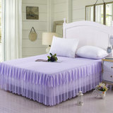 冠庭蕾丝床裙席梦思韩式公主床盖床套保护套1.5米1.8m床床罩单件