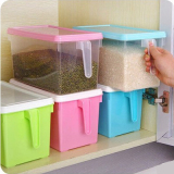 塑料长方形大号保鲜盒冰箱带盖柄收纳盒可叠加厨房密封盒罐子批发