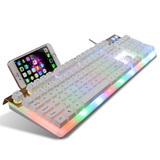 网鱼网咖电脑游戏键盘有线发光金属机械悬浮JY骚男misC1H