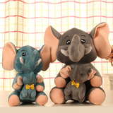 紫誉创意母子小象公仔毛绒玩具仿真大象动物布娃娃生日礼物送女生