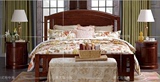 美式乡村白蜡木实木床 现代简约时尚卧室双人床 家具婚床 可定制