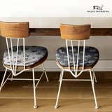 现代新中式日式韩式凳子椅子坐垫 灰色正反两用四季通用垫子椅垫