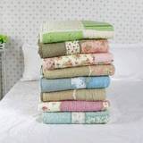 韩国外贸全棉水洗绗缝被/拼布被/夏凉被/空调被 床单 床盖