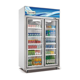 贝奥双门展示柜超市冷藏立式冰柜冰箱保鲜饮料柜商用啤酒柜冷饮柜