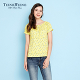 预售Teenie Weenie小熊16商场同款春季新品女装波点T恤TTRW61201S