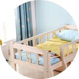 特价实木男孩女孩子儿童床带护栏单层大小加厚透气组合婴幼儿板床