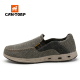 Cantorp肯拓普新款男士户外休闲鞋轻便徒步帆布鞋平底运动跑步鞋
