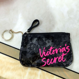 VS维多利亚的秘密黑色蕾丝化妆包 手拿包 防水收纳包 整理包