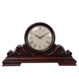 古典实木客厅台钟 古典欧式座钟时钟中式复古 静音仿古石英钟座钟
