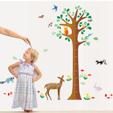 出口品质婴儿房间创意温馨装饰儿童测量身高可移除卡通墙贴纸包邮