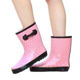 防水鞋 加绒两用女士雨鞋中筒套鞋平跟胶鞋防滑女春夏季学生雨靴