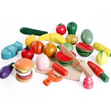 单卖水果切切看蔬菜切切乐切水果磁性磁铁仿真木质益智力早教玩具