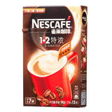【天猫超市】 雀巢咖啡 速溶咖啡 1+2特浓 (7条装) 新包装 美味