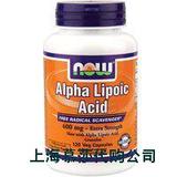 美国正品Now Foods ALPHA LIPOIC ACID， 120 Vcaps 600 mg (P