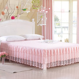 床裙单件韩版蕾丝公主紫色双人床群1.8m床1.5*2.0米绿色夏季床罩