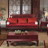 仿古实木沙发客厅红椿木沙发组合仿中式雕刻古典实木沙发