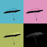 创意伞RealBrella锐乐雨伞不会淋湿肩膀黑胶可爱雨伞折叠款迷你伞