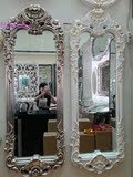 欧式装饰穿衣镜PU镜壁挂墙面装修镜框 浴室镜 卫浴镜子理发店镜子