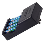 金特力7号锂电池4节套装 含7号5号锂电池充电器 1.5v AAA充电电池