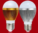 LED灯泡E27螺口灯泡金色银色铝壳球泡3W5W9W18W30W36W50W调光灯泡