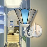金宇航 简约欧式镜前灯田园地中海风格艺术壁灯 卧室床头灯过道