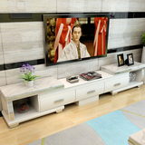 简约大理石电视柜钢化玻璃小户型实木烤漆伸缩电视柜地柜客厅家具