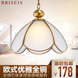 BRISEIS欧式全铜灯 过道玄关 阳台吊灯 户外吊灯室外吊灯单头吊灯