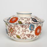 陶瓷大号小号盖碗泡面碗带盖创意陶瓷碗餐具套装碗韩式拉面碗汤碗