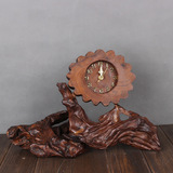 实木座钟摆钟客厅古典时尚 创意复古座钟钟表 座钟 泰式仿古台钟