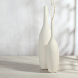 陶瓷花瓶白色摆件客厅摆件 现代时尚整体花艺餐桌花瓶花器