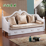 地中海沙发床欧式沙发床储物多功能推拉床 沙发床可折叠沙发床实