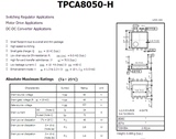 TPCA8050-H东芝场效应晶体管的硅N沟道60V24A开关稳压器DC-DC变换