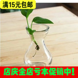 葫芦形加厚型透明玻璃风信子花瓶批发花盆水培水生植物花卉花盆
