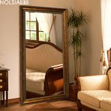 NOLSIA美式欧式试衣镜穿衣镜复古超大全身落地镜壁挂镜服装店镜子