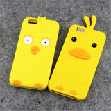 韩国小鸡 iPhone6手机壳硅胶套 苹果6plus保护套5s卡通可爱小黄鸭
