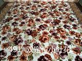 16秋冬新品厂家直销法兰绒加厚花朵半成品面料床单绒毯只批发