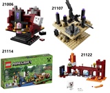 乐高LEGO Minecraft21114 21106 21107 21122我的世界新压盒无盒