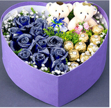 生日礼物情人节礼物鲜花预定北京天津同城鲜花速递巧克力玫瑰礼盒
