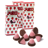 日本进口零食品 明治Meiji Apollo太空船草莓巧克力小盒装46g