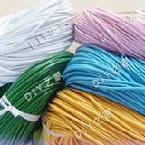 DIY-彩色真牛皮绳条圆牛皮绳皮线3MM和1.0MM红黄绿蓝粉白等