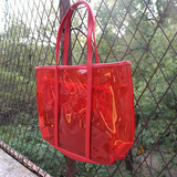 2015年9月新品包邮 雅诗兰黛 红色手提袋化妆包两件套 红石榴系列