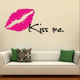 吻我Kissme红唇墙贴卧室客厅电视背景墙贴纸商场店铺橱窗装饰贴纸