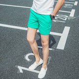 男土社会三分4分裤3四分裤 潮 夏季韩版青年精神小伙紧身超短裤