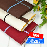 欧式风格 红咖米3色格子布料 沙发窗帘布 纯棉活性厚帆布面料批发