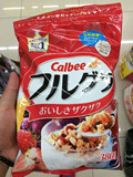 日本代购 calbee卡乐比水果颗粒果仁谷物杂粮营养麦片零食