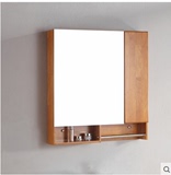 新款实木浴室镜柜卫生间置物镜箱卫浴镜灯橡木隐藏式镜子102