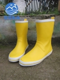 外贸尾单男女情侣款雨靴时尚大码中邦水鞋大小码纯色黄色套鞋雨鞋