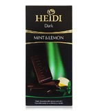 5条包邮 瑞士品牌 罗马尼亚进口 Heidi 赫蒂薄荷柠檬黑巧克力80g