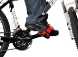 骑行装备 自行车山地车配件脚踏板狗嘴套 脚套 绑带 束脚带一对
