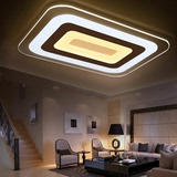 超薄新款LED吸顶灯长方形客厅灯大气简约现代卧室灯具无极调光
